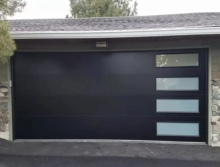 Aluminum-garage-door（overhead door）-with-glass-window