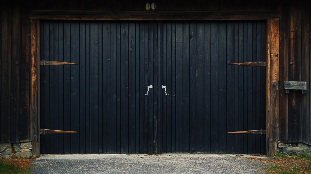 Black-Wood-Garage-Door designs