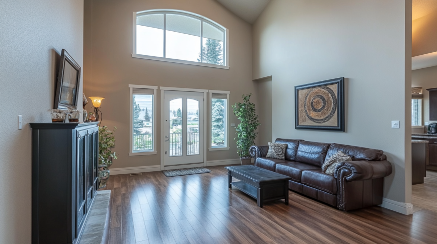 Living Room with Transom Window