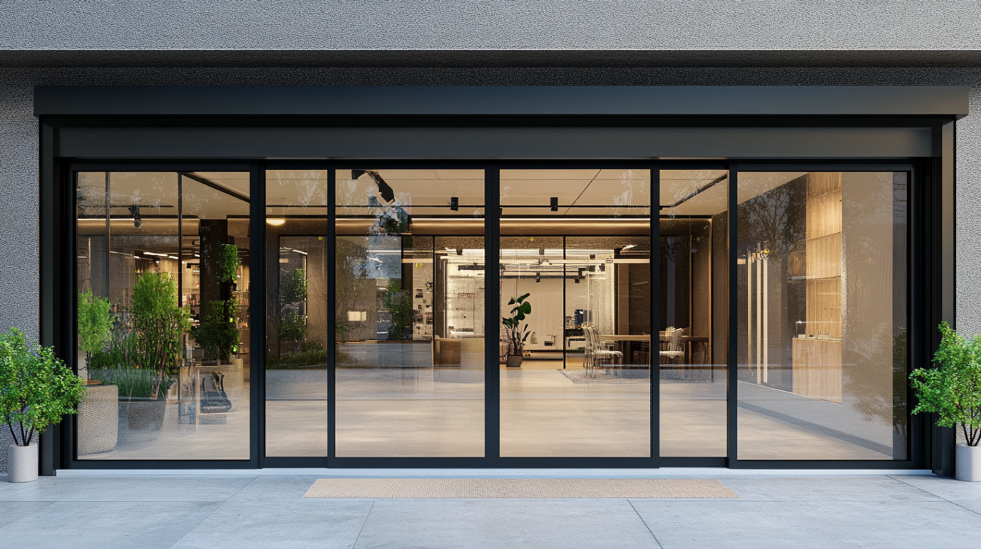 aluminum Sliding-commercial-Storefront-Doors