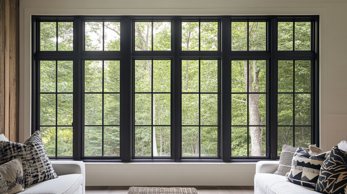 modern balck aluminum-window design