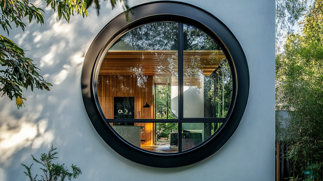 black circle window ideas