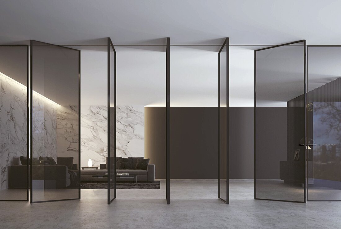 black-slim-aluminium-framed-pivot-glass-doors