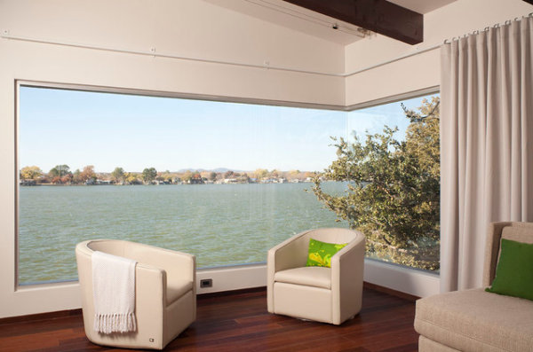 huge glass corner window design ideas