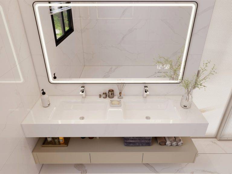double sink bathroom vanity with Countertop double basins