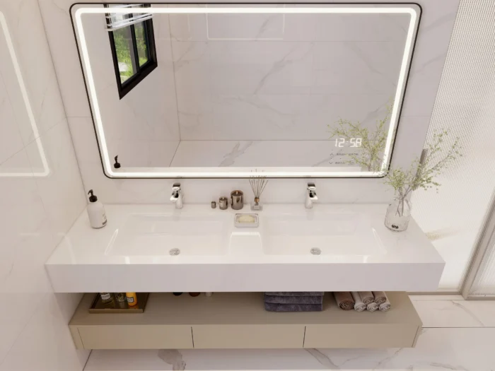 double sink bathroom vanity with Countertop double basins