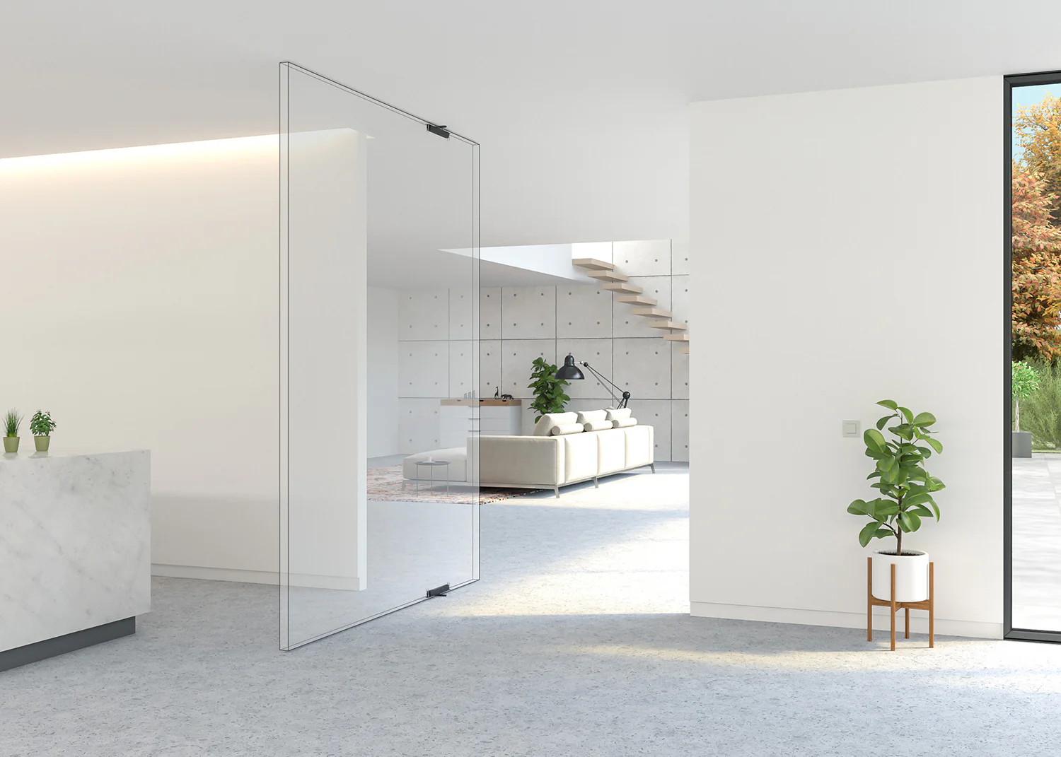 frameless glass-pivoting-door