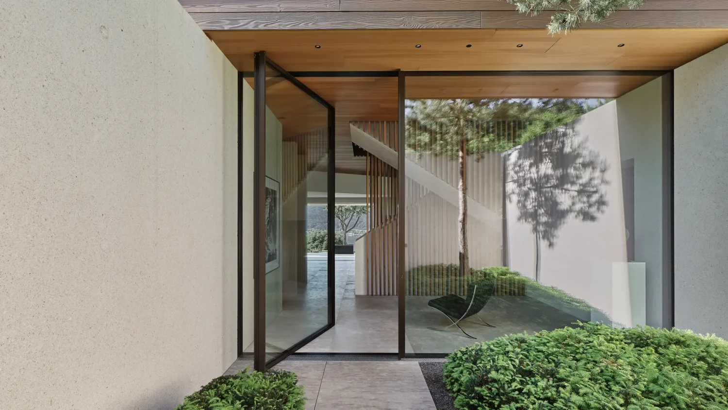 glass-panel-pivot-door