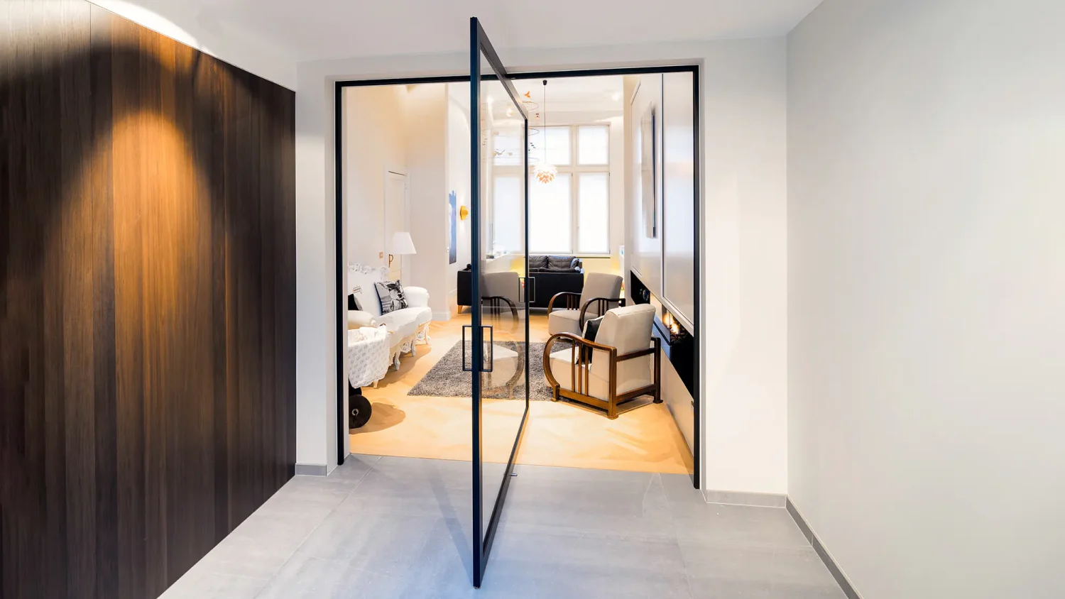 large-glass-pivot-door