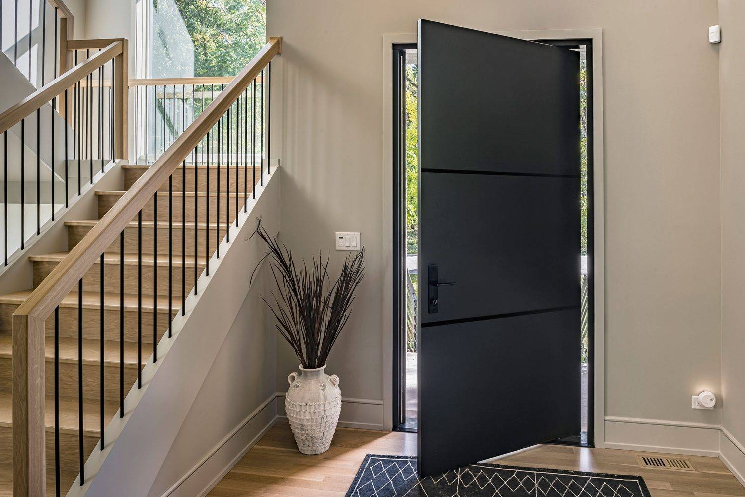modern aluminum-clad wood door design
