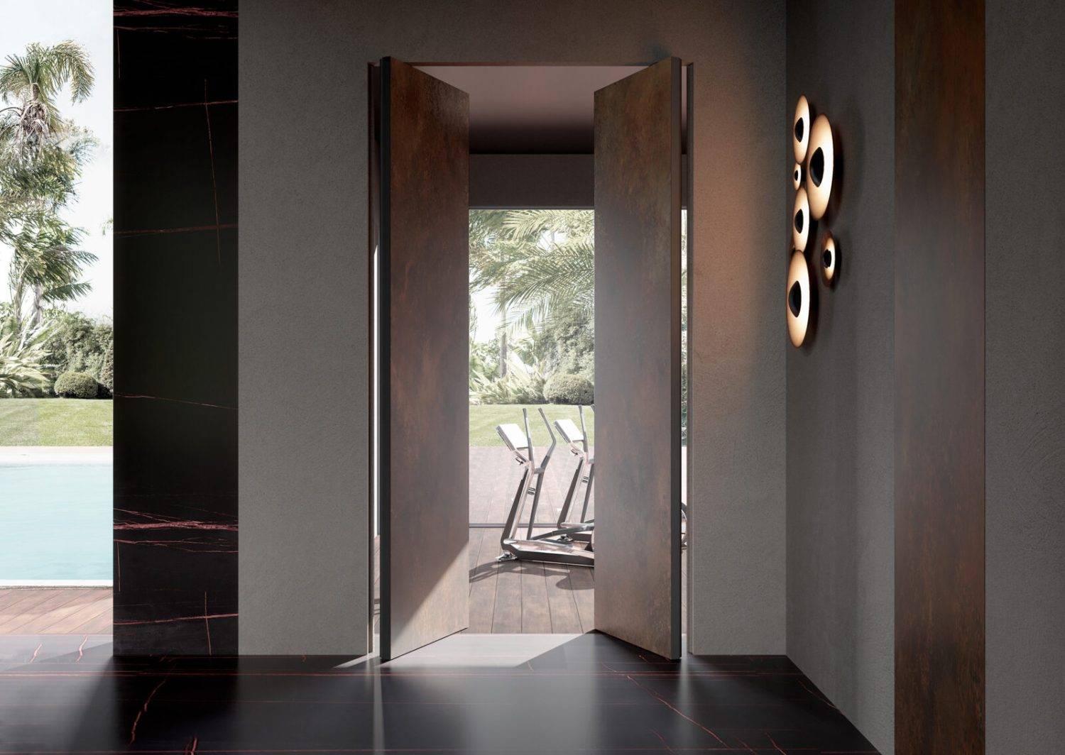 natural-wooden-vertical-pivot-door