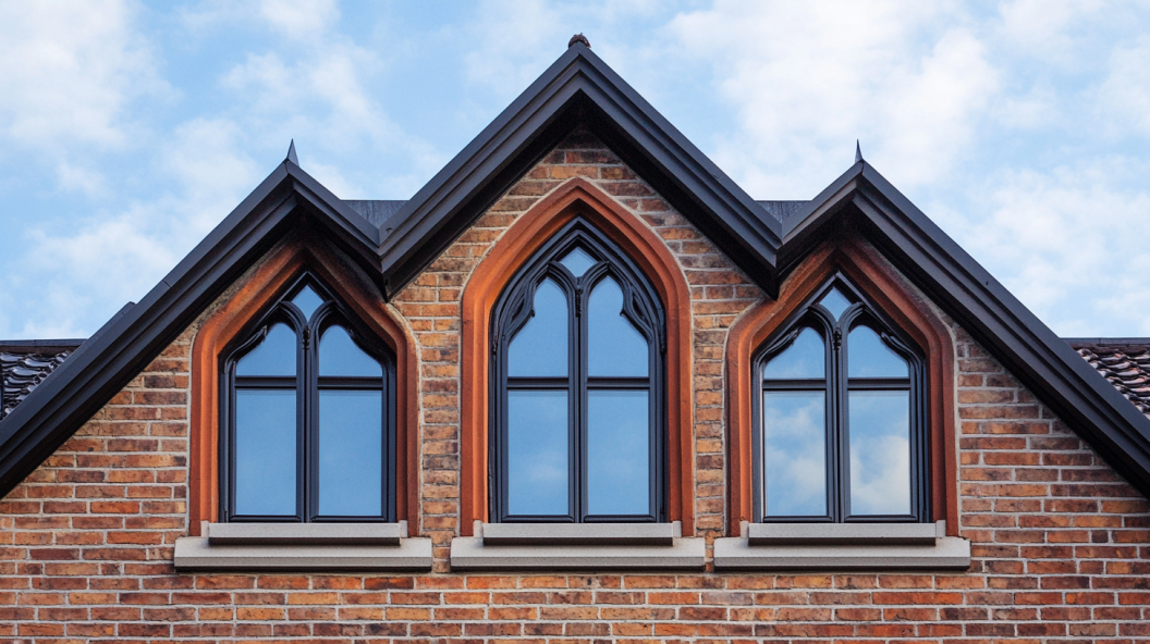 20 Best Window Design Ideas to Elevate Your Projects in 2025 1 rustic gable window with black aluminum framed