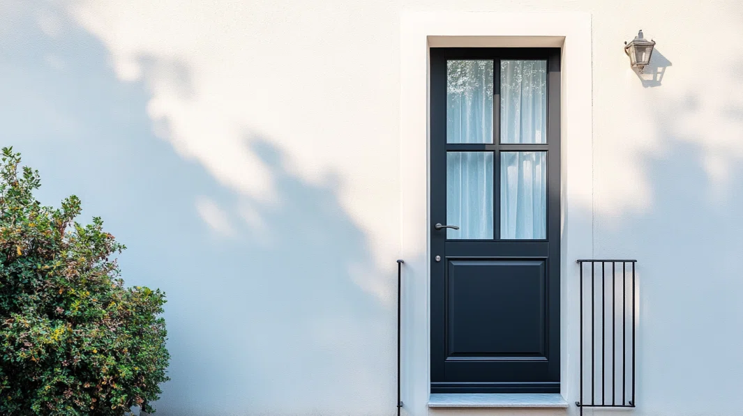 single-black-swing-door-with-grids