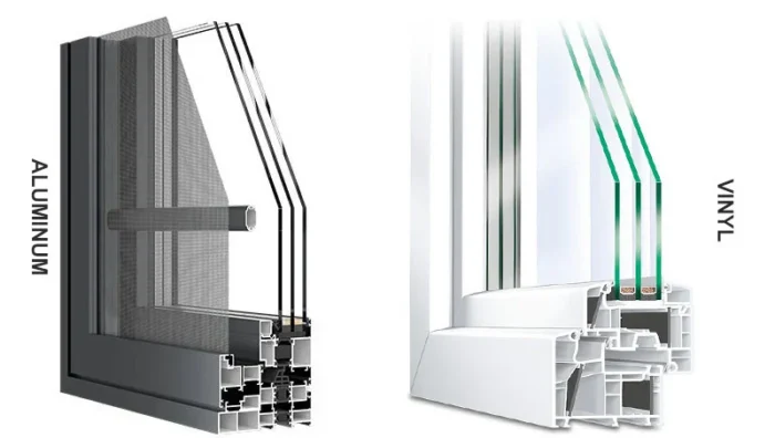 vinyl windows vs aluminum window