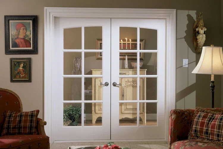 Popular 20 Door Design Ideas by Door Types 1 white aluminium-framed french door