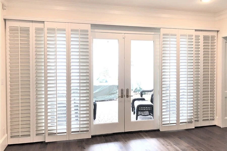 white double swing door