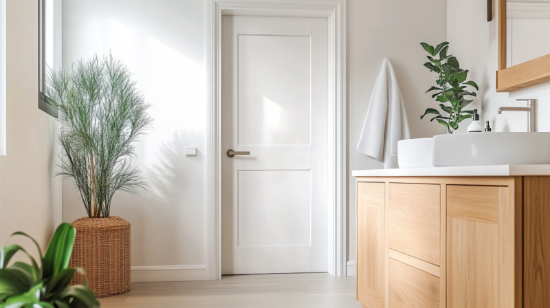 white-panel-door design