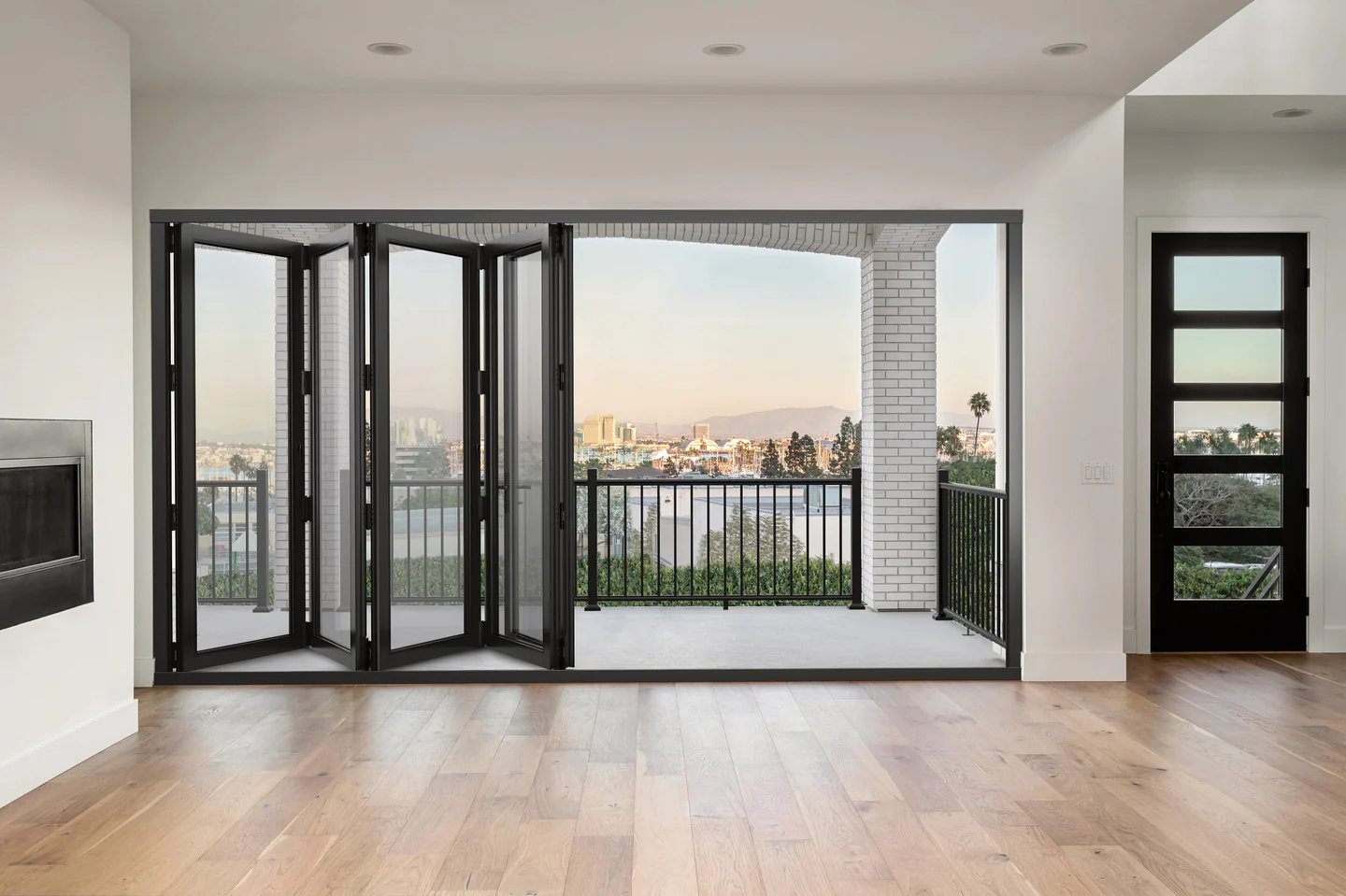 black-folding-glass-doors designs