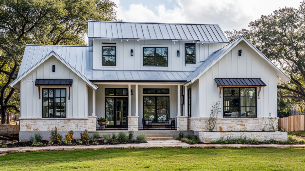 What Are the Pros and Cons of Black Vinyl Windows? 1 black-vinyl-windows-in-the-white-villa