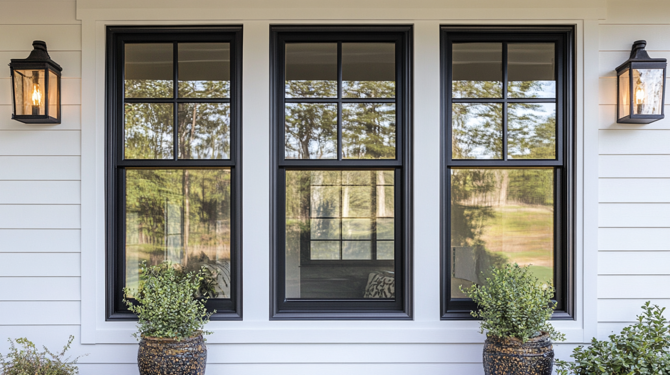 black-vinyl-windows-with-grills-for-the-farmhouse