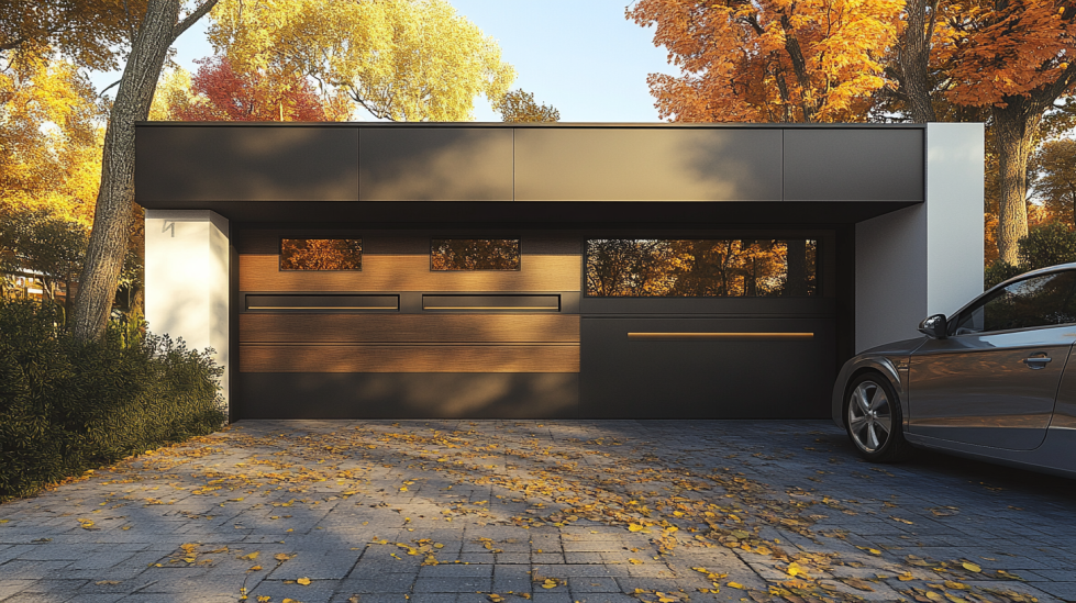 metal-aluminum-wood-garage-door-with-windows