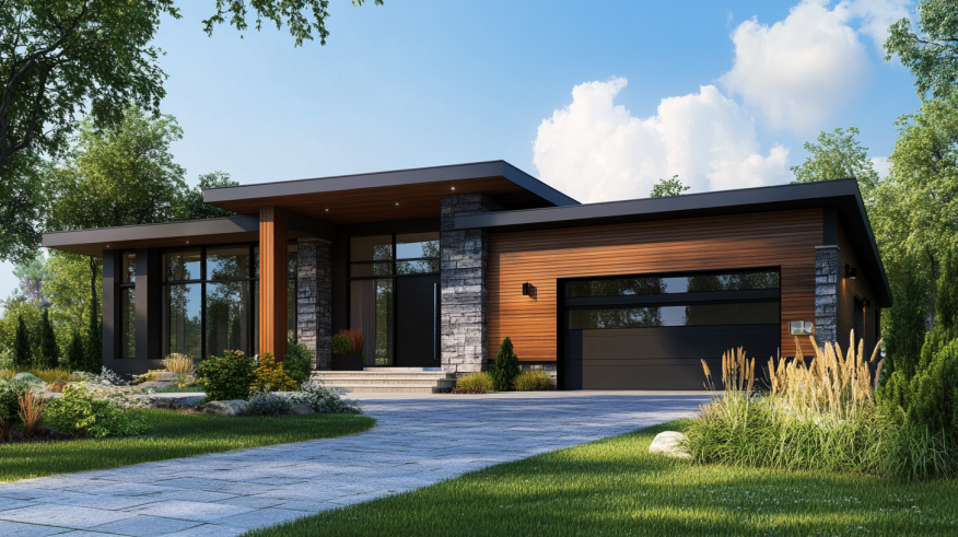 Why Luxury Homes Love Black Garage Doors with Windows 1 modern-garage-door-with-windows-for-the-villa