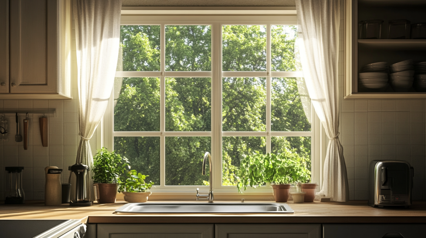 white-vinyl-window-in-the-farmhouse-kitchen