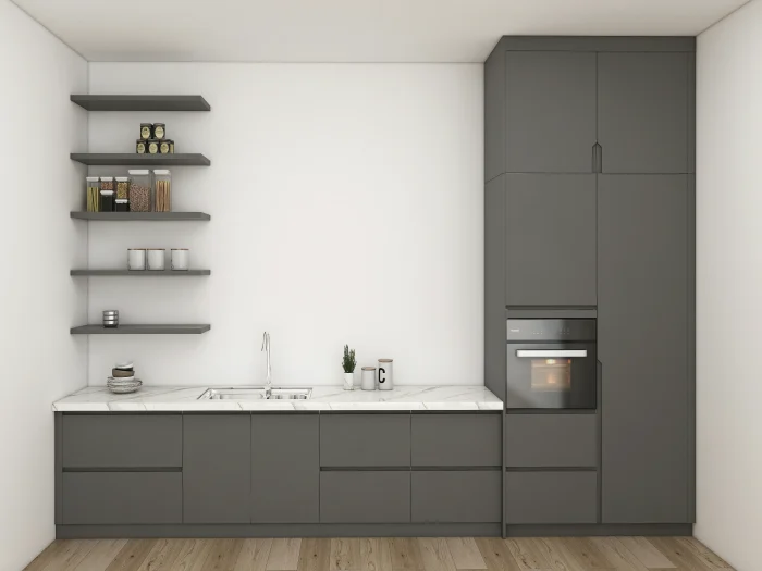 The Ultimate Guide to Apartment Kitchen Cabinets: Design, Materials, and Space-Saving Tips 3 open-shelving-kitchen-cabinet-design