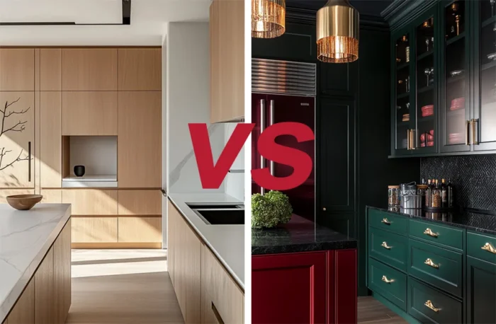 kitchen pantry cabinet minimalism vs luxury