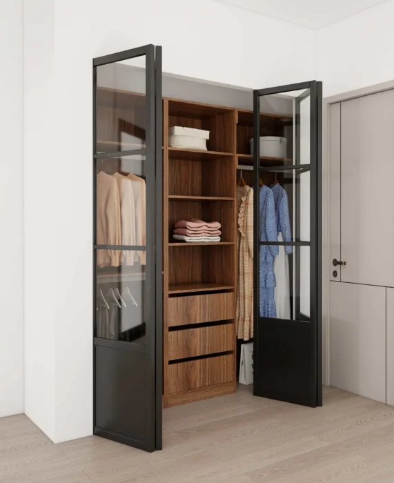 10 Inspiring Double Closet Doors Design Ideas