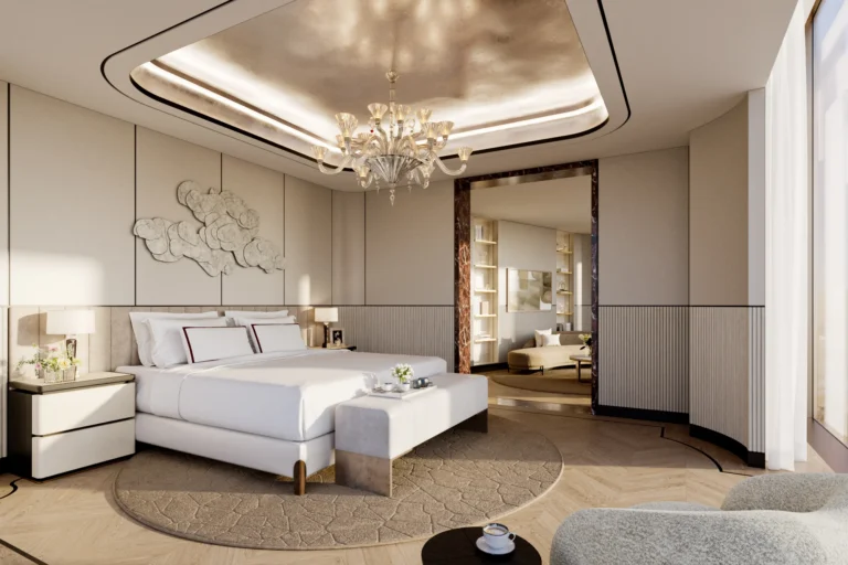 Hotel Wall Panel Design Image description