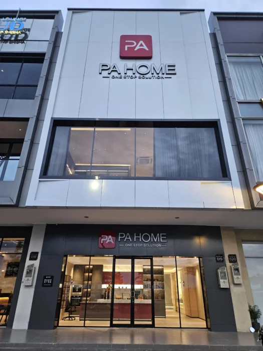 PA Home Jakarta PIK showroom 400 sqm exhibition space showcasing