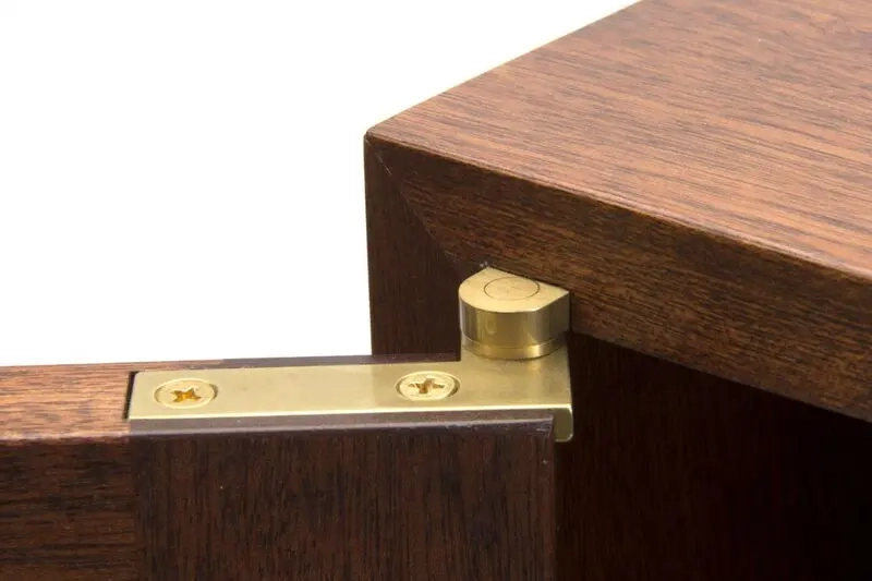 Pivot hinge for custom designs, like corner cabinets or rotating doors in unique spaces.