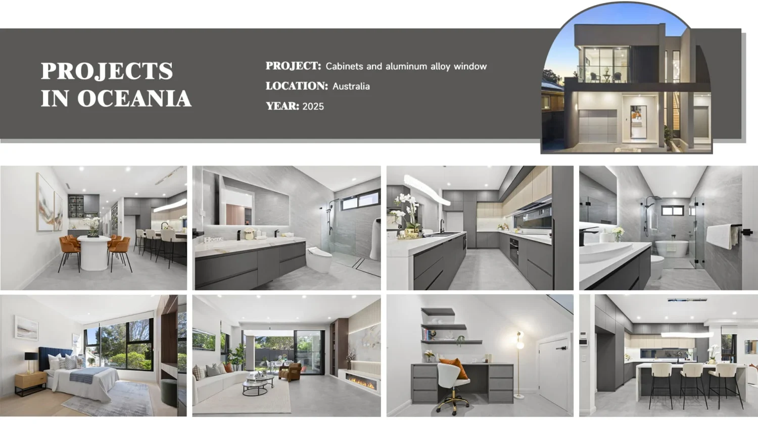 مصنع خزائن المطبخ المخصصة 1 مشروع تخصيص المنازل بالكامل في أستراليا