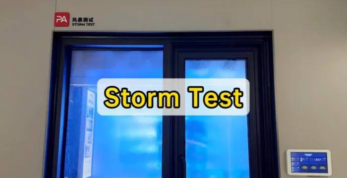 Video 19 PA Aluminum Windows Doors rainproof and sound insulation test