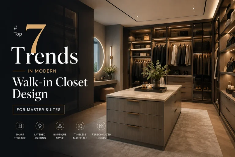 As 7 principais tendências em design moderno de closets para suítes master