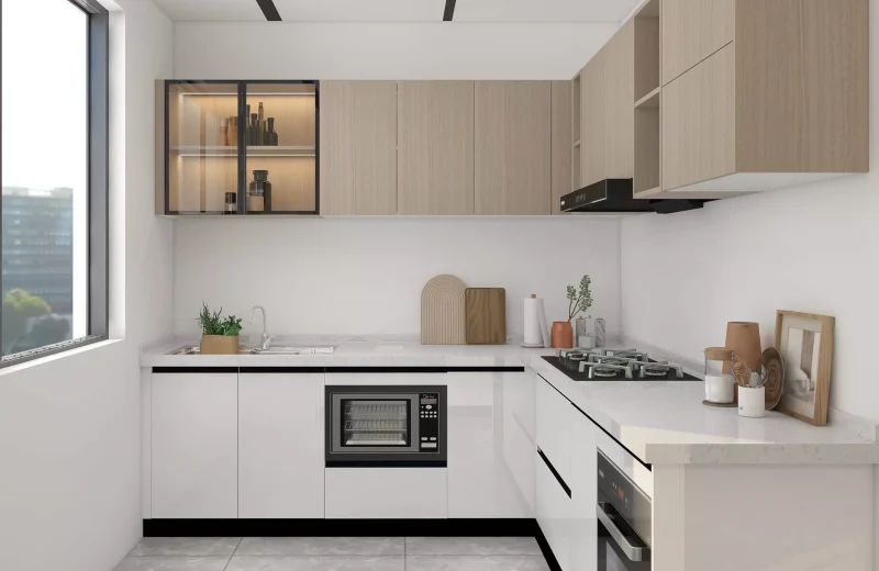 custom MDF Board Kitchen Cabinets