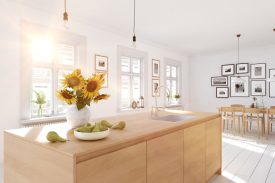 Avoid direct sunlight in high-gloss cabinets