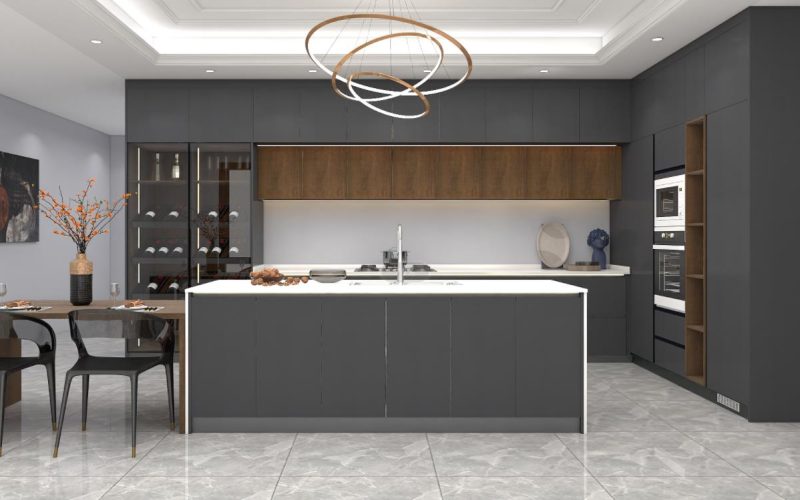 black sideboard