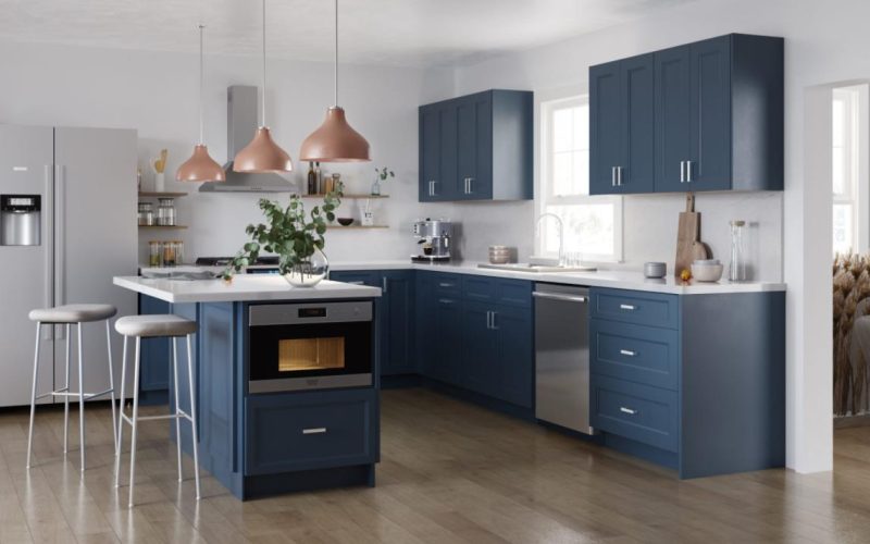 blue sideboard