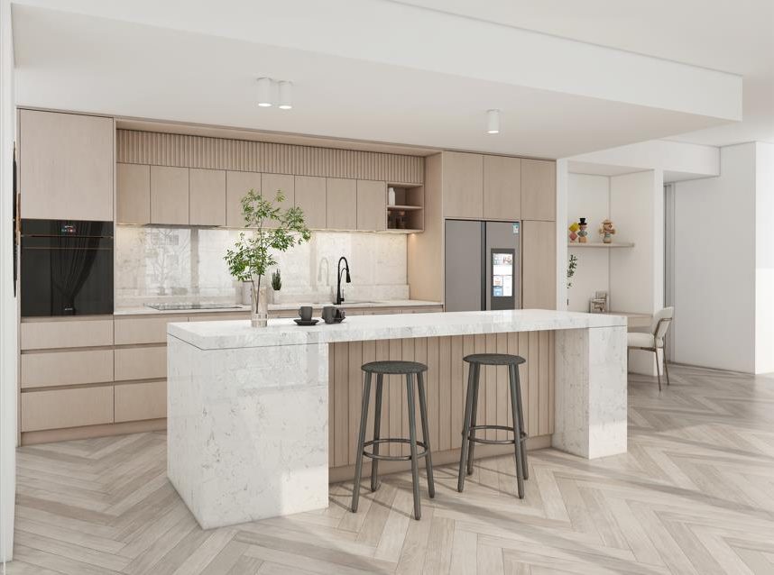 The year 2023 is witnessing a comeback of natural tones in Sydney's custom kitchen cabinets.