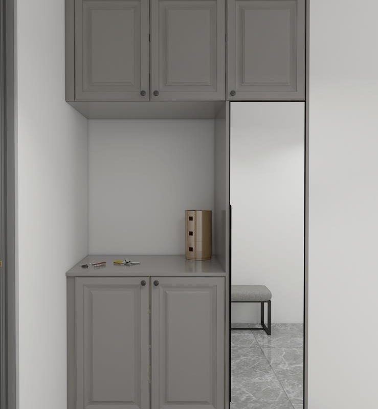 narrow entryway cabinet