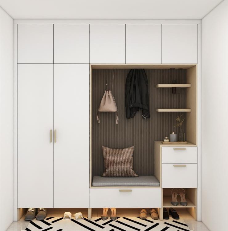 custom entryway cabinet