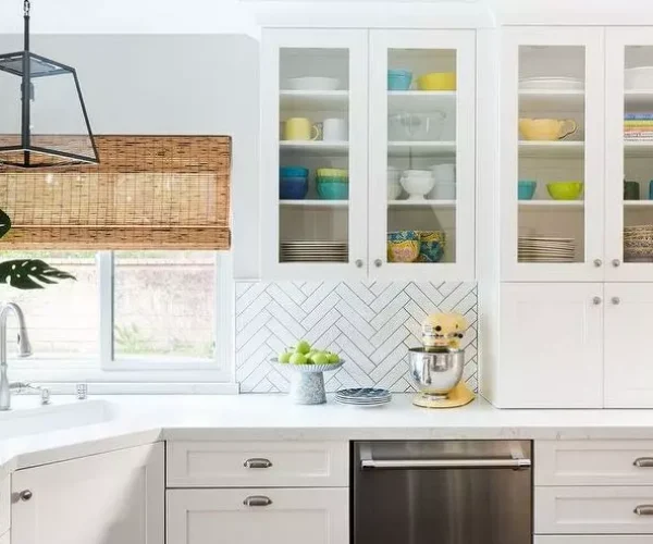 Why Are White Cabinets the Smartest Choice for Modern Kitchens? 3 Glass Front Cabinets