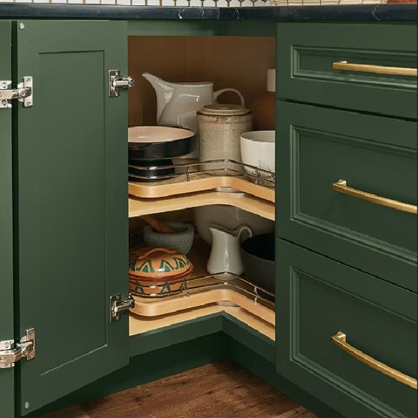 Multi-Tiered Rotating Shelves
